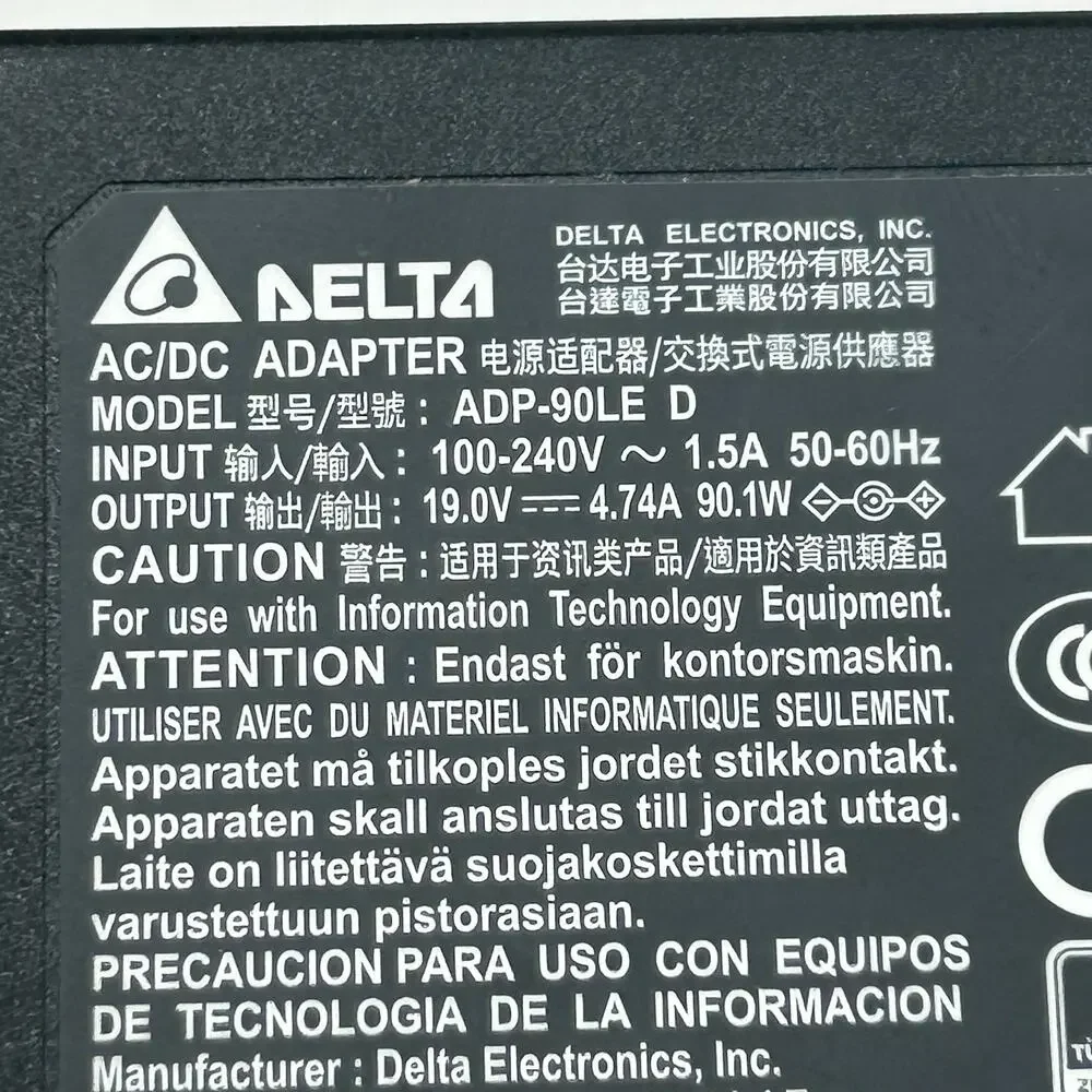 MSI AC Power Adapter MS-14D2 Modern 14 B11SB-084US 19V 4.74A ADP-90LE D 90W